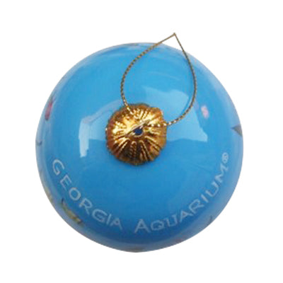 Hand-painted Georgia Aquarium Whale Shark Glass Ornament