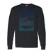 Adult Long Sleeve Tee Swimming Dolphins with Georgia Aquarium Logo