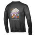 The MOB Museum Who’s Got Juice Crewneck Sweatshirt is a black unisex crewneck featuring a vibrant back design with playing cards, dice, casino chips, and the phrase “Who’s Got Juice?”—the perfect casino-themed sweatshirt inspired by The Mob Museum.