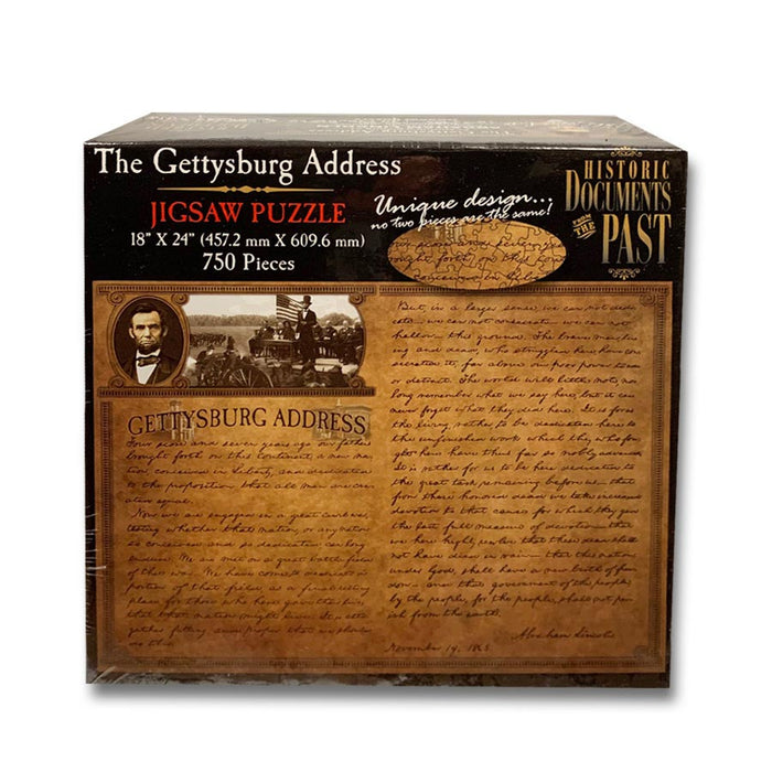Gettysburg Address by Abraham Lincoln Civil War Jigsaw Puzzle