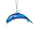 Hand blown glass dolphin Christmas ornament 