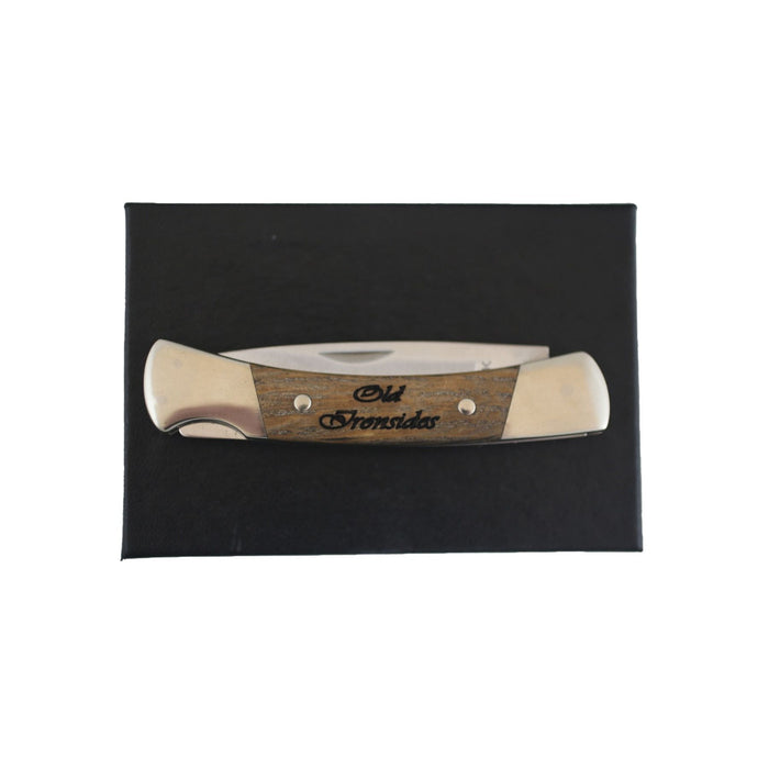 USS Constitution Ship Wood Buck Knife