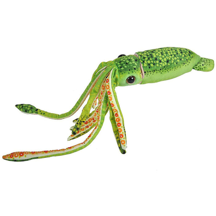 Green Plush Squid Stuffed Animal