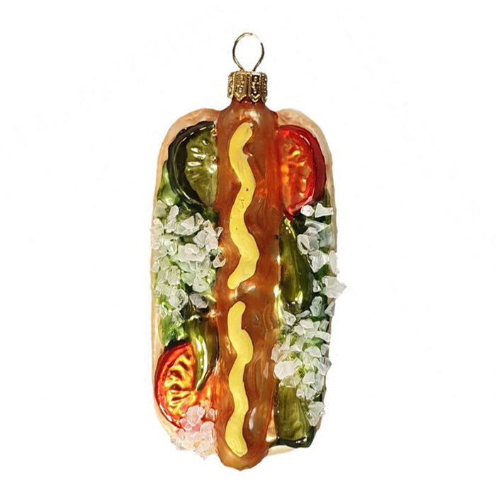 Chicago Hot Dog Ornament