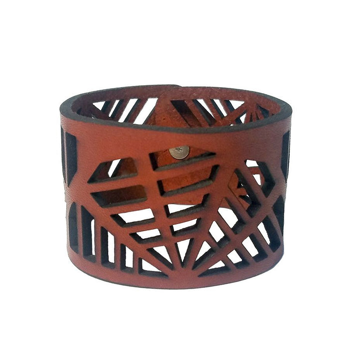 Leather NY Vessel Cuff By Gio Gio Design