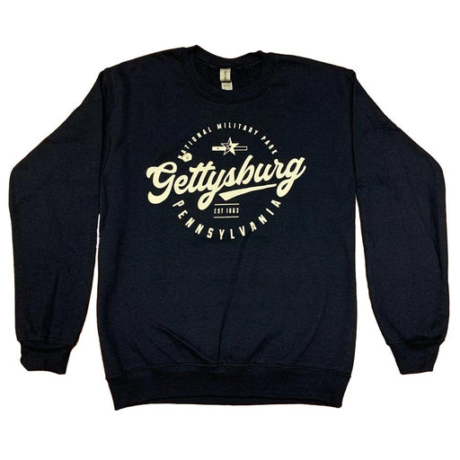 Navy Pullover Sweatshirt - Gettysburg National Military Park Pennsylvania 