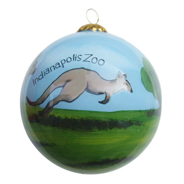 Indianapolis Zoo Hand Painted Kangaroo Ornament