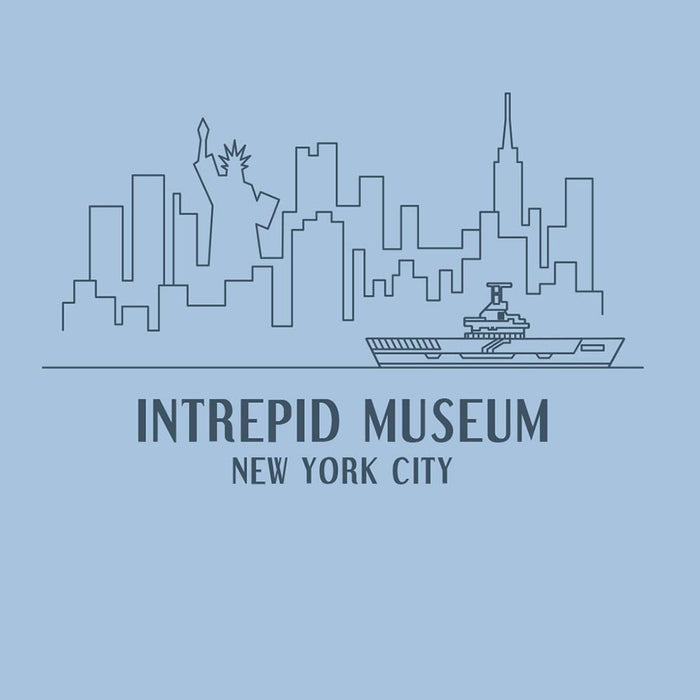 Adult Intrepid Museum Skyline Hoodie