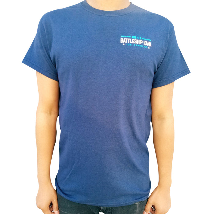 Adult Battleship IOWA Infographic Tee