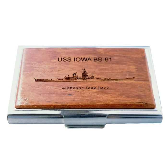 IOWA Wood Deck Collection Card Holder
