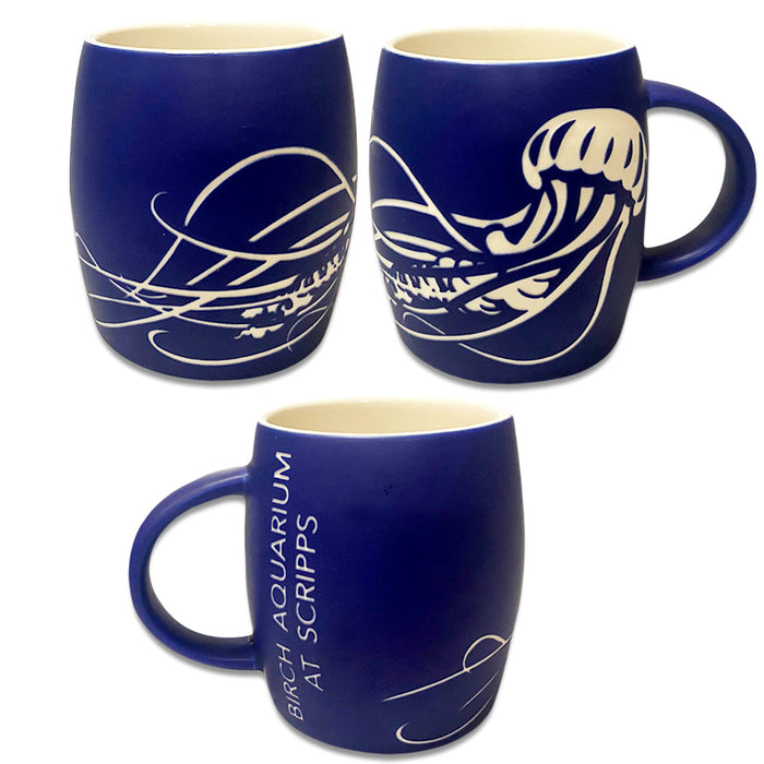 Birch Aquarium Deep Etched Moon Jelly Mug