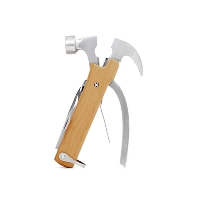 Kikkerland 10 in 1 Pocket Compact Stainless Steel Multi-Tool for Outdoors