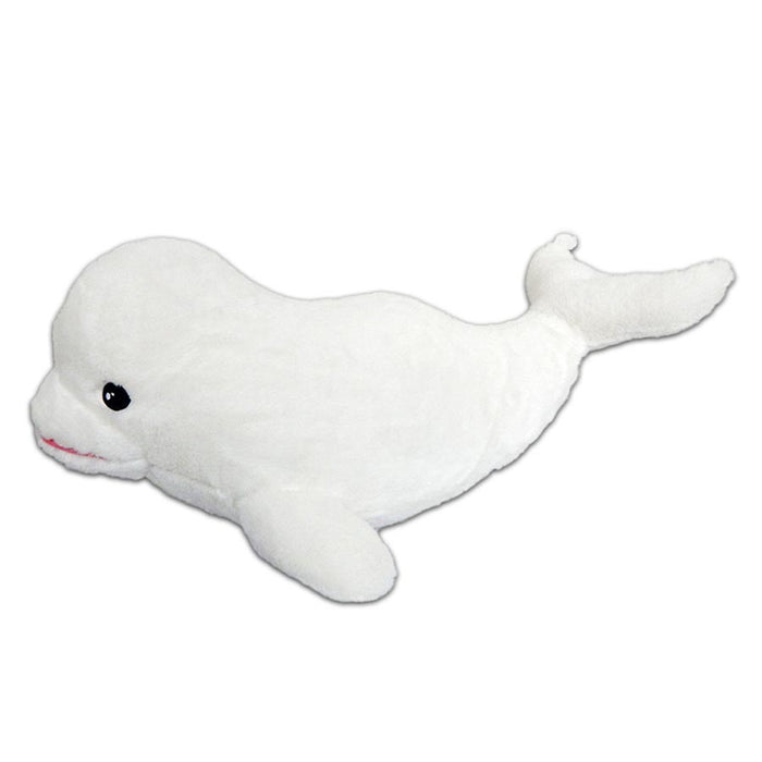 Jumbo Beluga Whale Stuffed Animal 100% Sustainable Plush