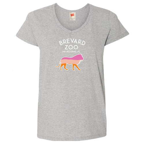 Brevard Zoo Ladies Ombre Lion T-Shirt