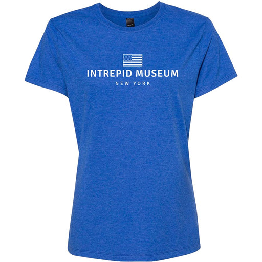 Ladies USS Intrepid Flag Tee Shirt
