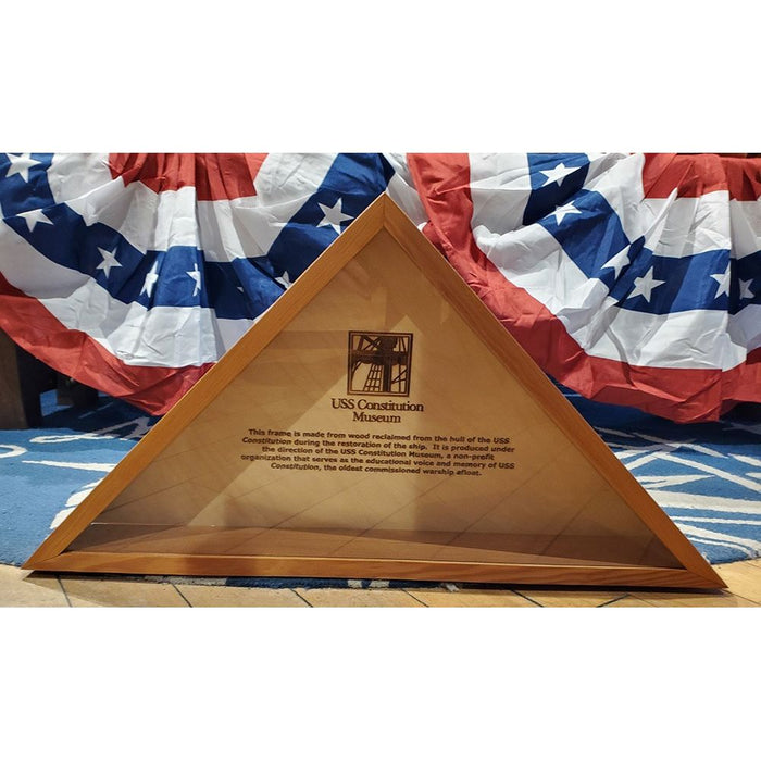 USS Constitution Reclaimed Wood Flag Box