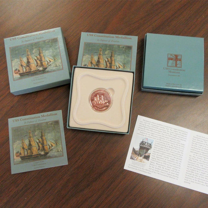 Limited Edition USS Constitution Copper Medallion