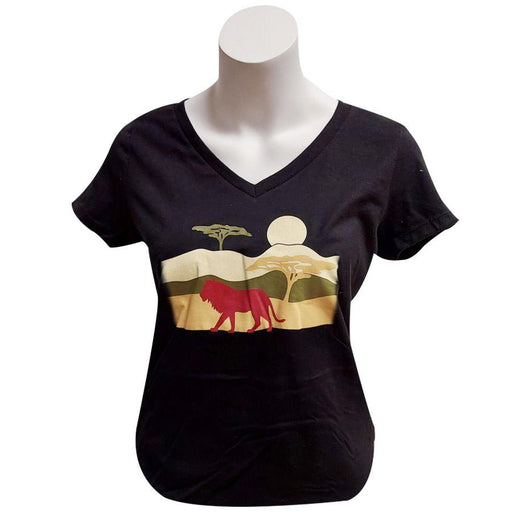 Ladies Cut Lion Safari T-Shirt - Lincoln Park Zoo