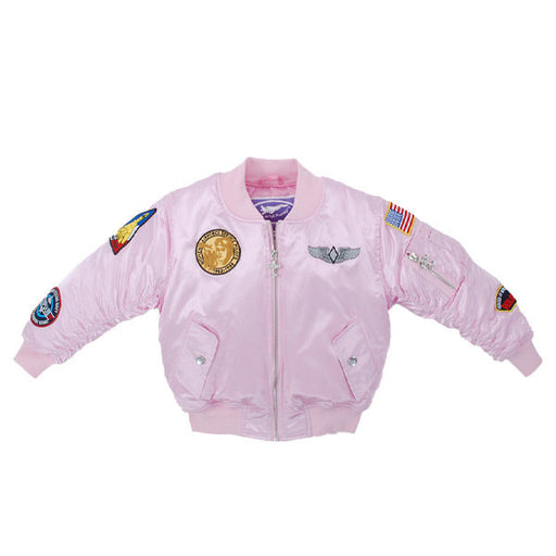 Girls MA-1 Flight Jacket - Pink