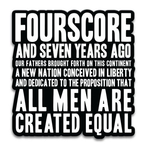 Gettysburg Address by Abraham Lincoln Fridge Magnet