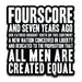 Gettysburg Address by Abraham Lincoln Fridge Magnet