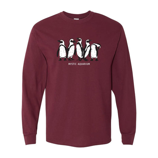 Adult Long Sleeve Penguin Tee - Mystic Aquarium