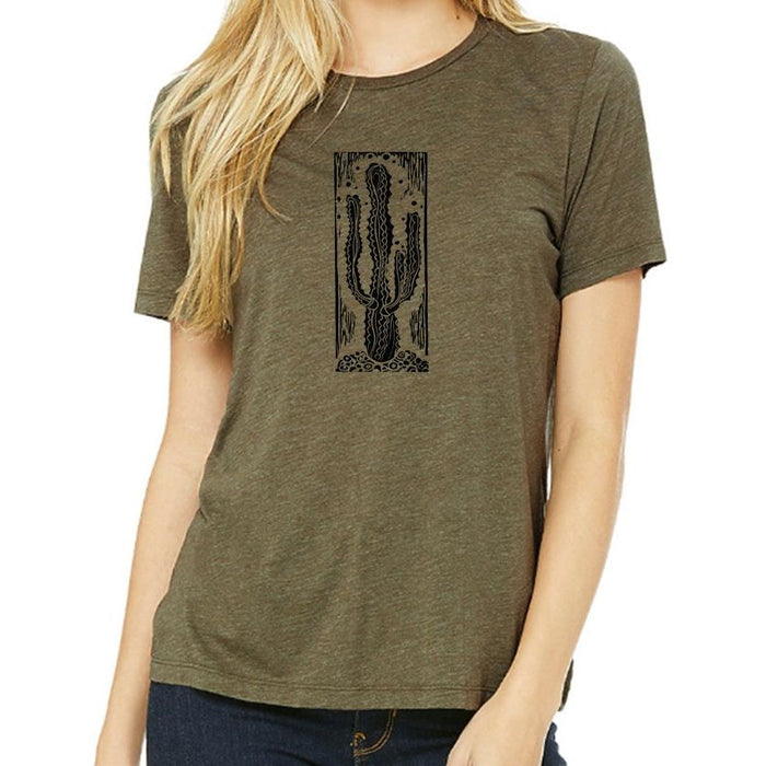 Desert Botanical Garden Letterpress Cactus Unisex T-Shirt