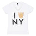 Womens I love new york V-neck Tee - Hudson Yards Clothing