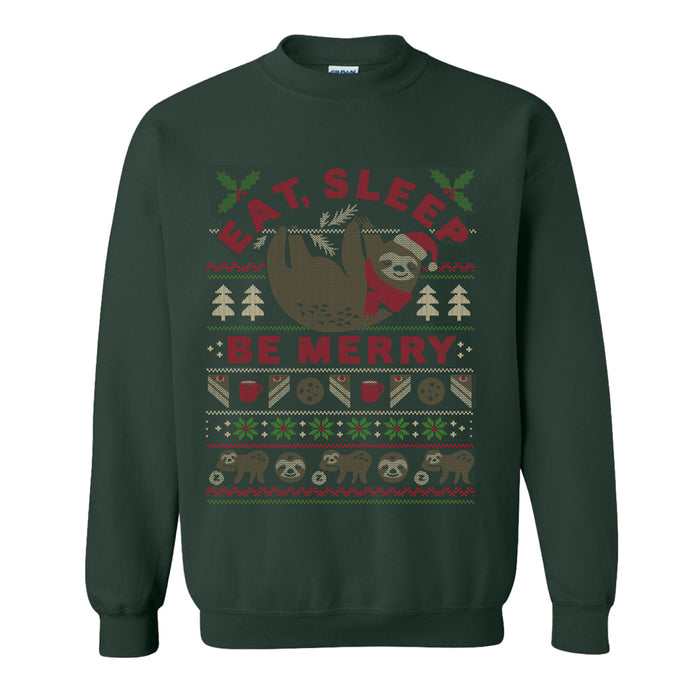 Moody Gardens Eat Sleep Sloth Crew Sweatshirt