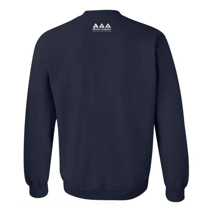Moody Gardens Santa Shark Crew Sweatshirt