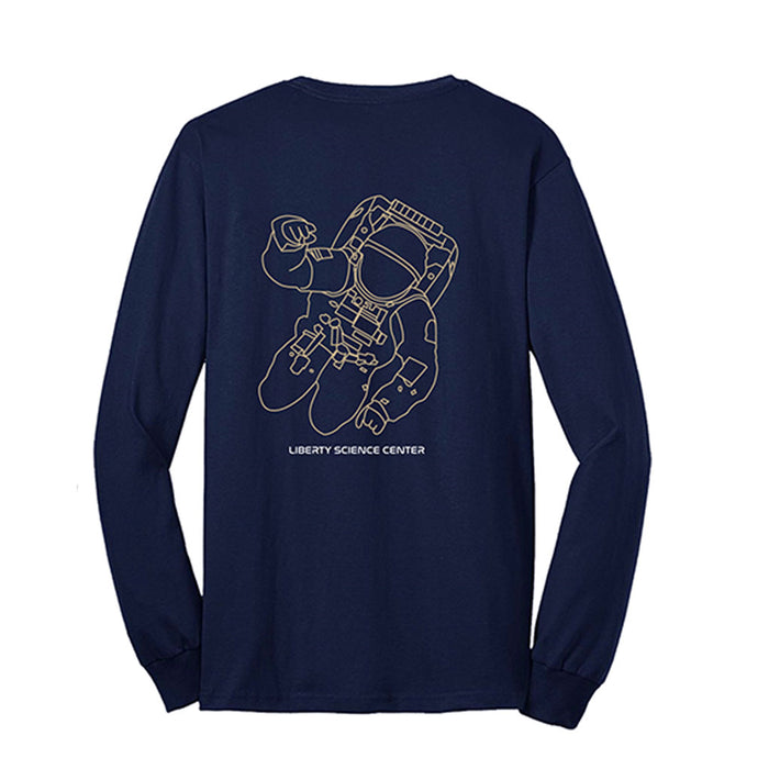 Liberty Science Center Astronaut Adult Long Sleeve T-Shirt
