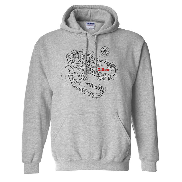 St. Louis Science Center T-Rex Skull Hooded Sweatshirt