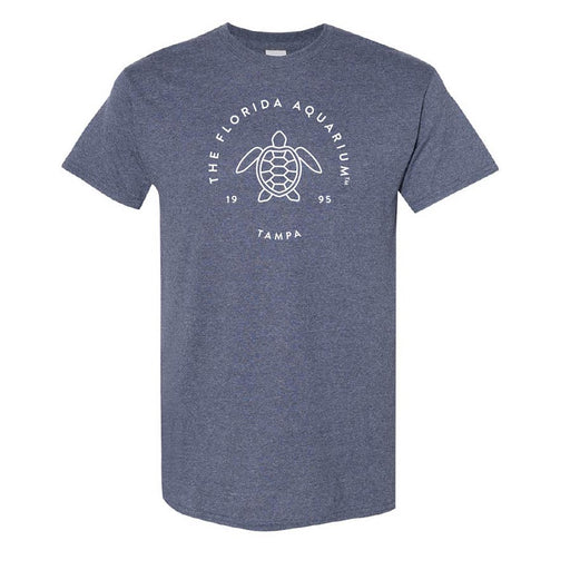 Adult Short Sleeve Simple Turtle Tee - Florida Aquarium Logo