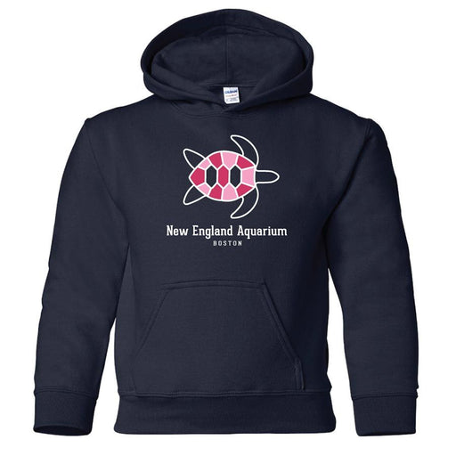 Kids Hoodie Fleece Sweatshirt Turtle - New England Aquarium Logo