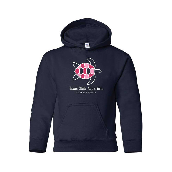 Texas State Aquarium Mosaic Turtle Youth Hooded Sweatshirt