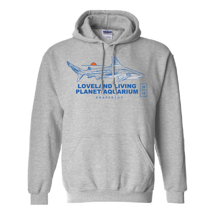 Loveland Living Planet Aquarium Shark T-Hooded Sweatshirt