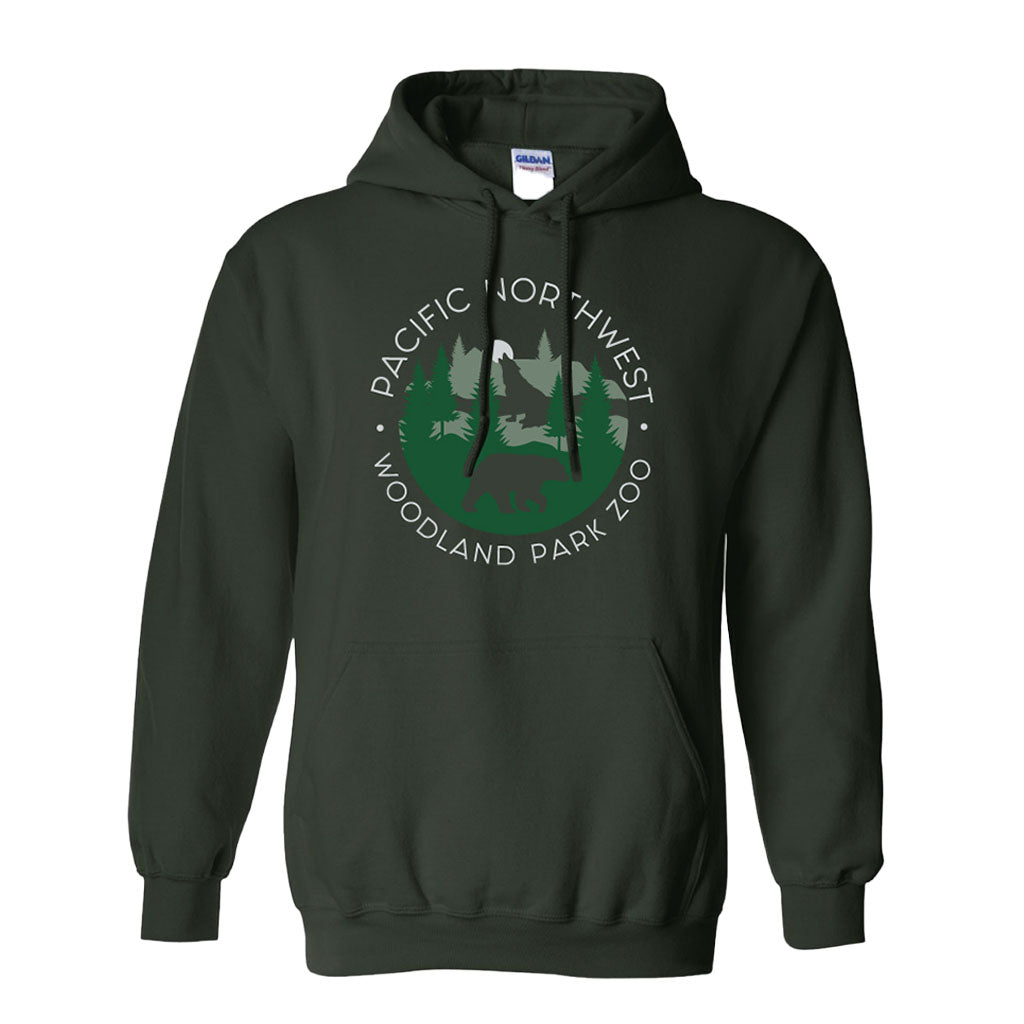 Woodland Park Zoo Northwest Forest Hooded Sweatshirt — Muze Merch
