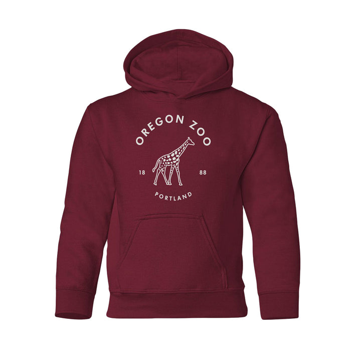 Oregon Zoo Giraffe Youth Hooded Sweatshirt