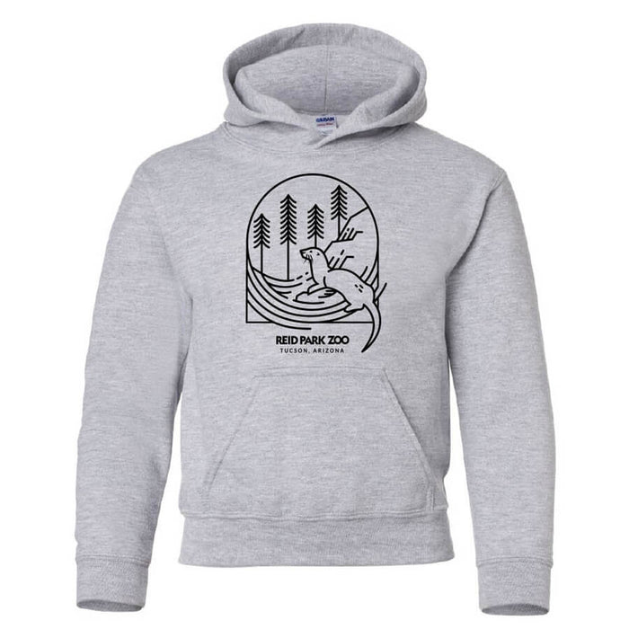 Reid Park Zoo Otter Youth Hooded Sweatshirt