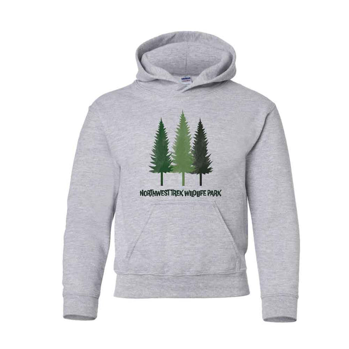 Northwest Trek Wildlife Park Trees Youth Hooded Sweatshirt
