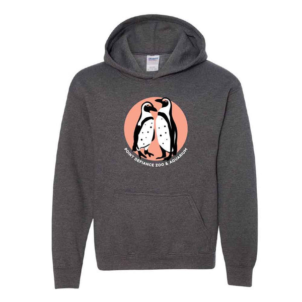 Point Defiance Zoo & Aquarium Penguin Pair Youth Hooded Sweatshirt