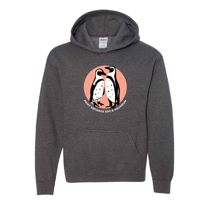 Point Defiance Zoo & Aquarium Penguin Pair Youth Hooded Sweatshirt
