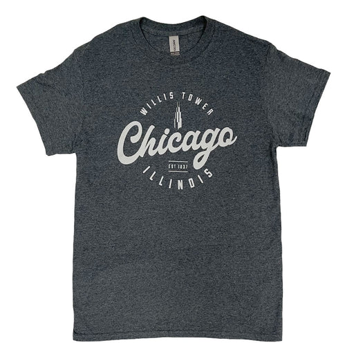 Willis Tower Chicago Illinois Est 1837 Logo T-shirt