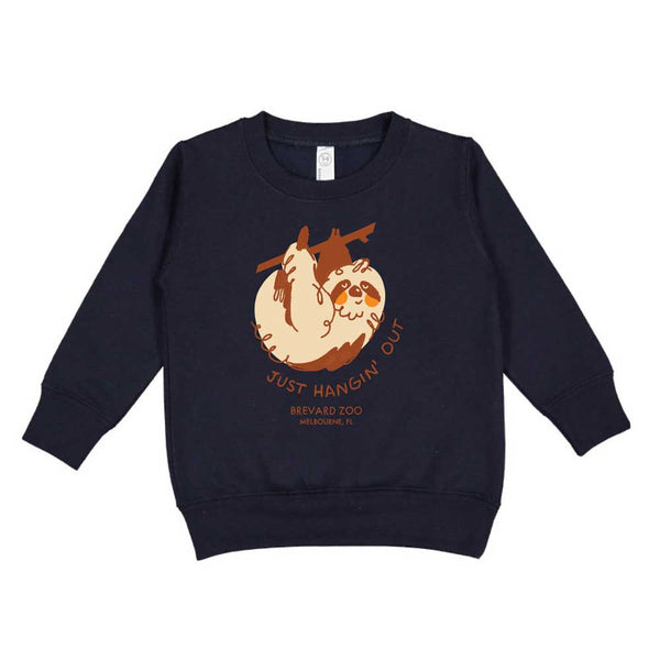 Brevard Zoo Sloth Just Hanging Out Toddler Sweatshirt
