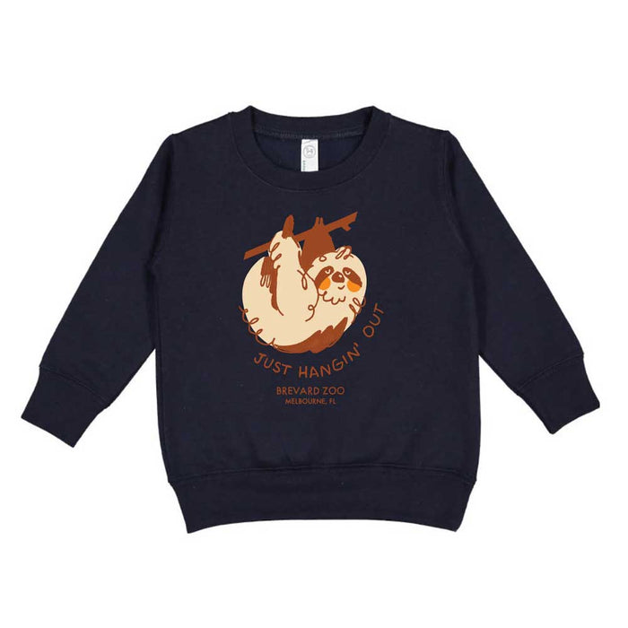 Brevard Zoo Sloth Just Hanging Out Toddler Sweatshirt