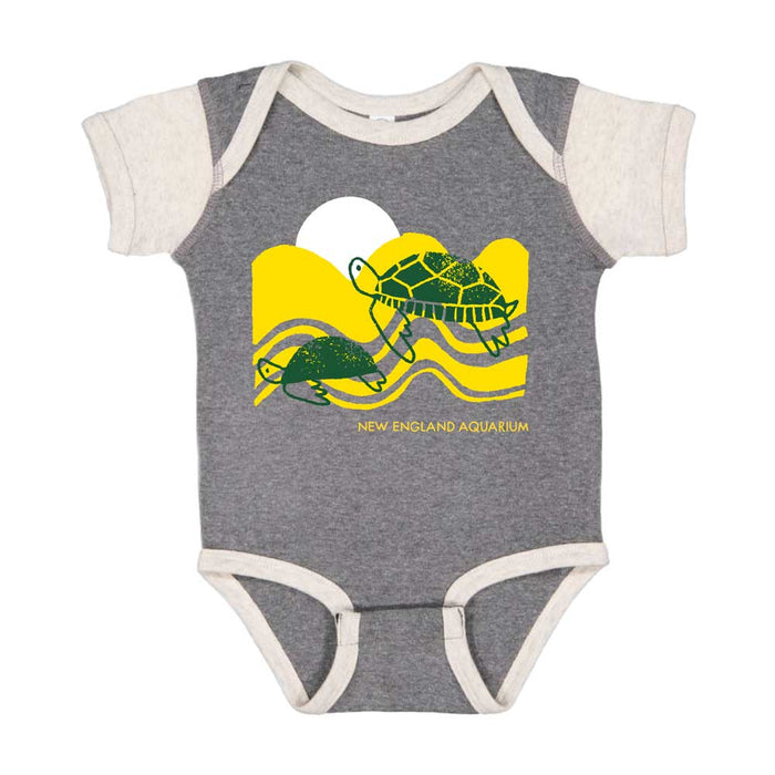 New England Aquarium Turtle Infant Onesie Bodysuit