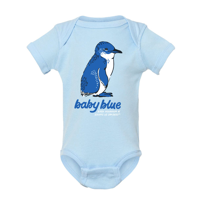 Birch Aquarium Baby Blue Penguin Infant Onesie