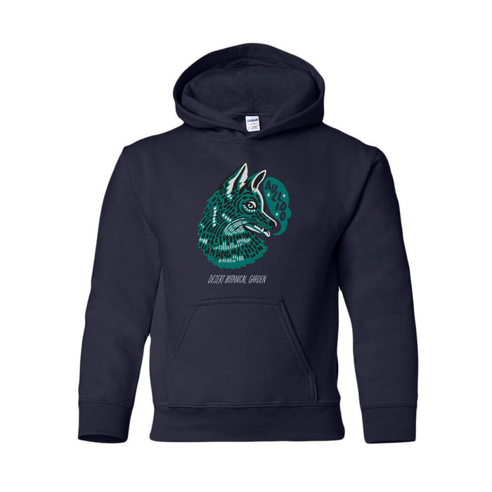 Desert Botanical Garden Coyote Youth Hooded Sweatshirt