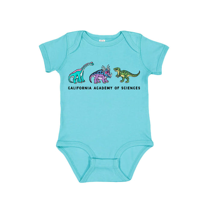 California Academy of Sciences Yukari Sakura Dinosaur Infant Bodysuit
