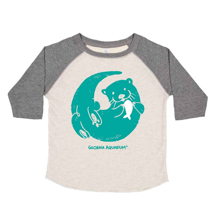 Georgia Aquarium Otter Toddler Raglan T-Shirt